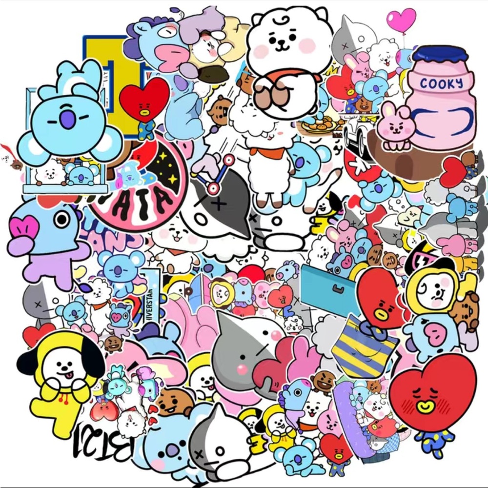 NWT 50 Piece BTS BT21 Stickers - BTS Fans!!